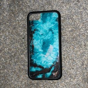 Wildflower crystal phone case
